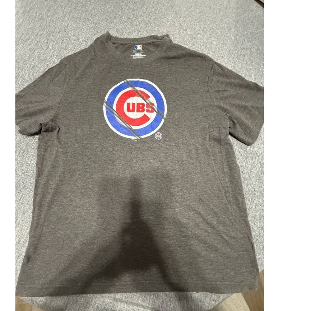 MLB Chicago Cubs Men's Gray Graphic T-Shirt XL